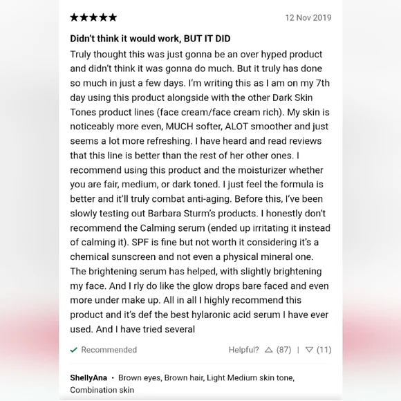 Dr. Barbara Sturm Darker Skin Tones Hyaluronic Serum 10ml - Picture 13 of 16